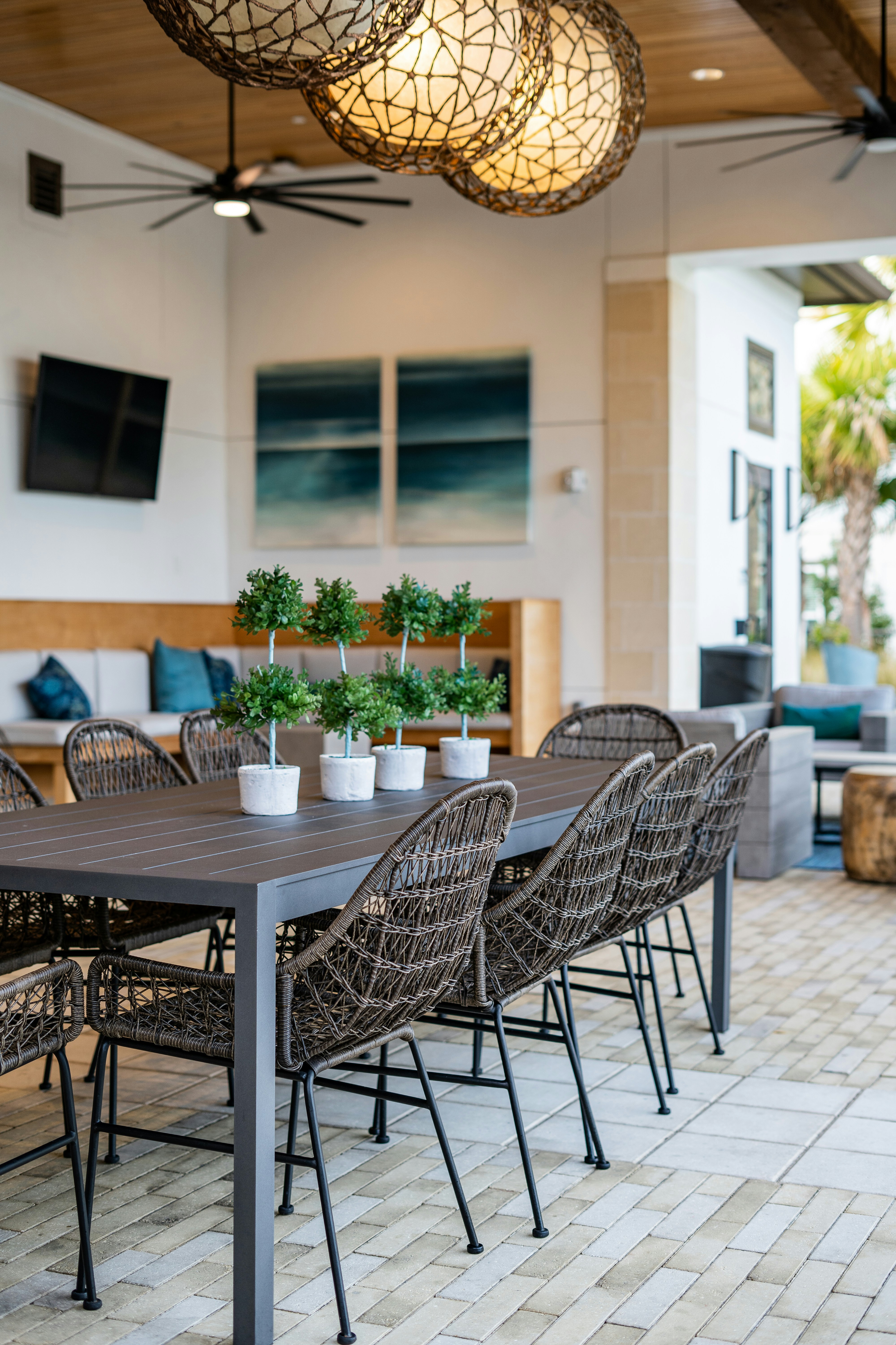 Clean patio and outdoor grill area after service in San Antonio